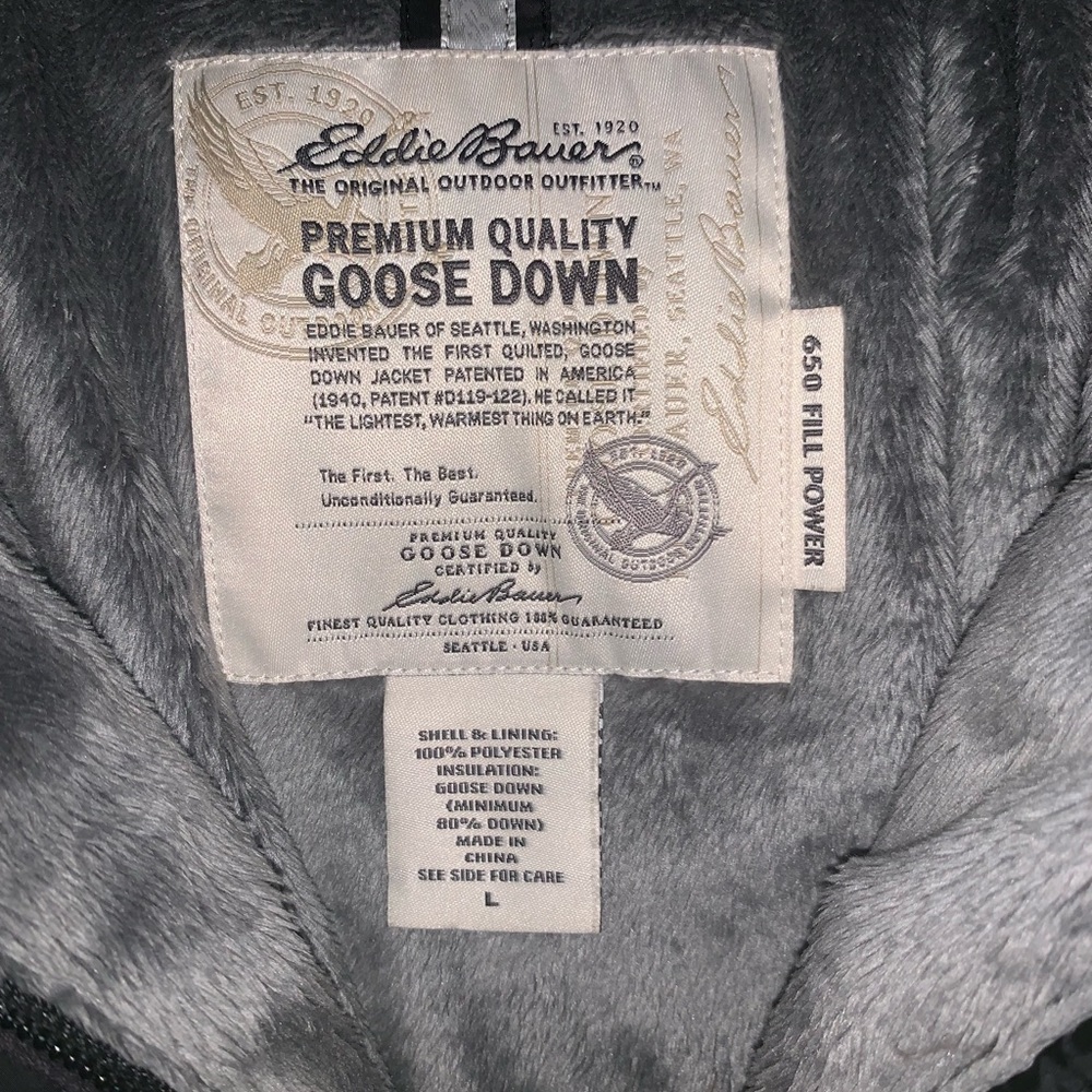 Eddie Bauer goose down puffer jacket - Picture 2 of 6